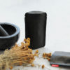 1 oz Black Kraft Stand Up Pouch 3×5 : 28 g - apothecary herb packaging bag