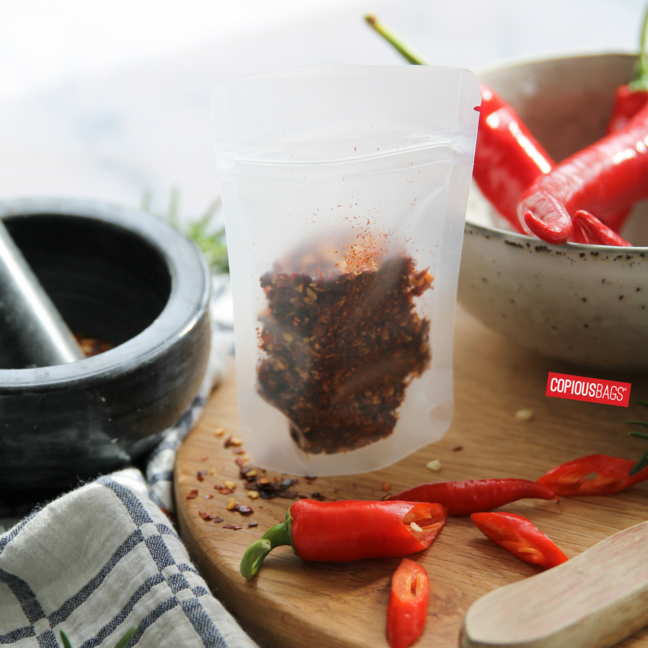 dried chili packaging bag stand up pouch
