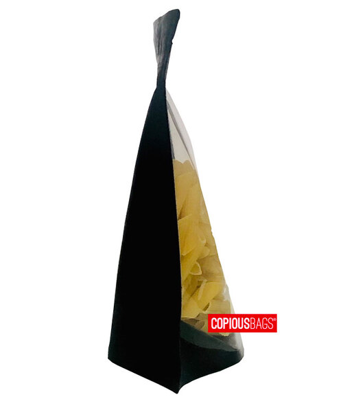 Black-Kraft-Clear-Paper-Stand-Up-Pouch-Bag-paper-side